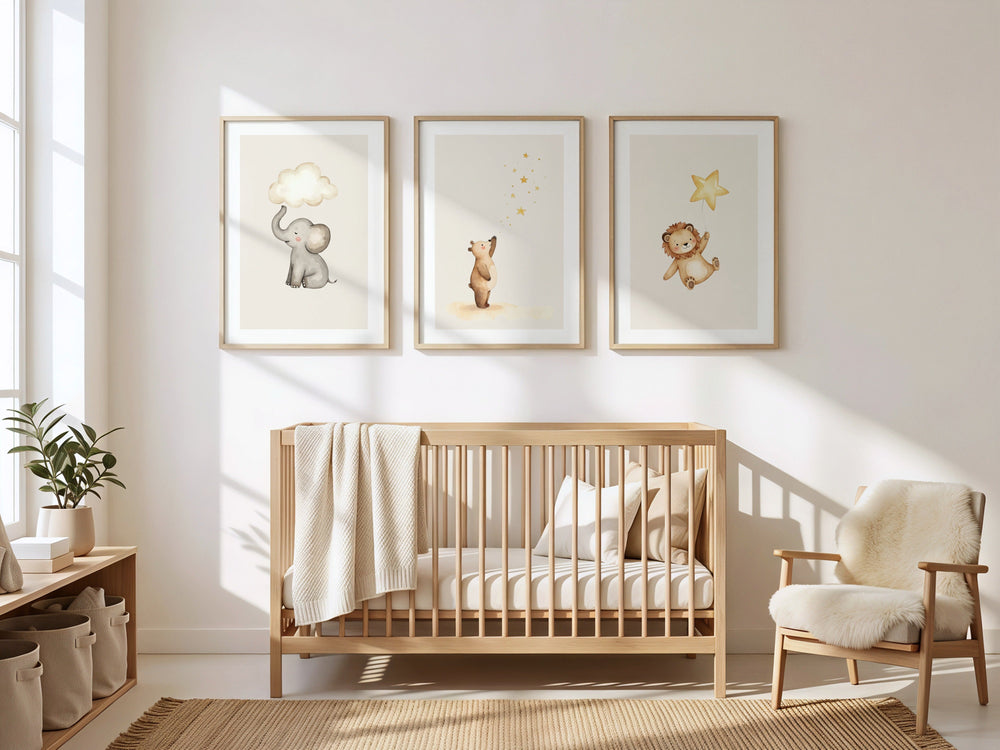 Babykamer posters kiezen: zo creëer je een rustige en warme sfeer