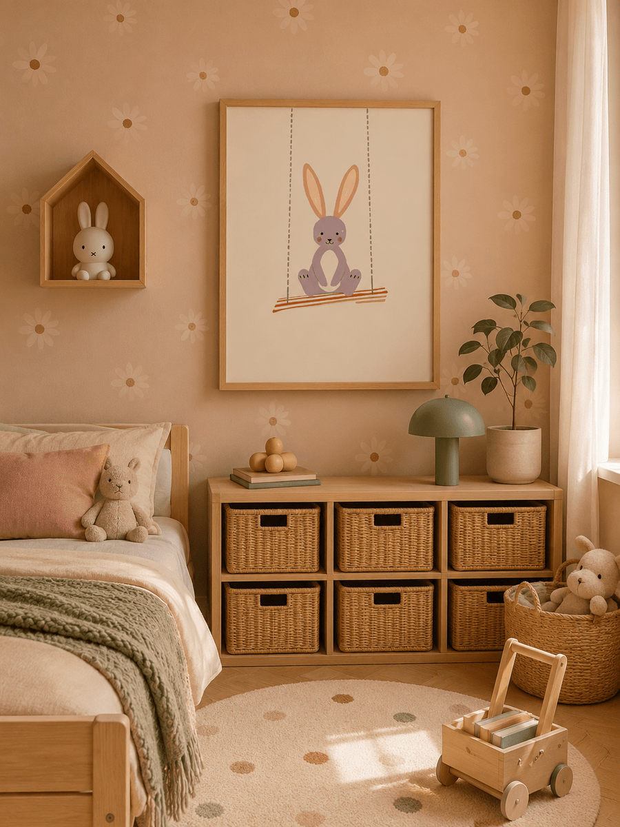 Konijn poster kinderkamer