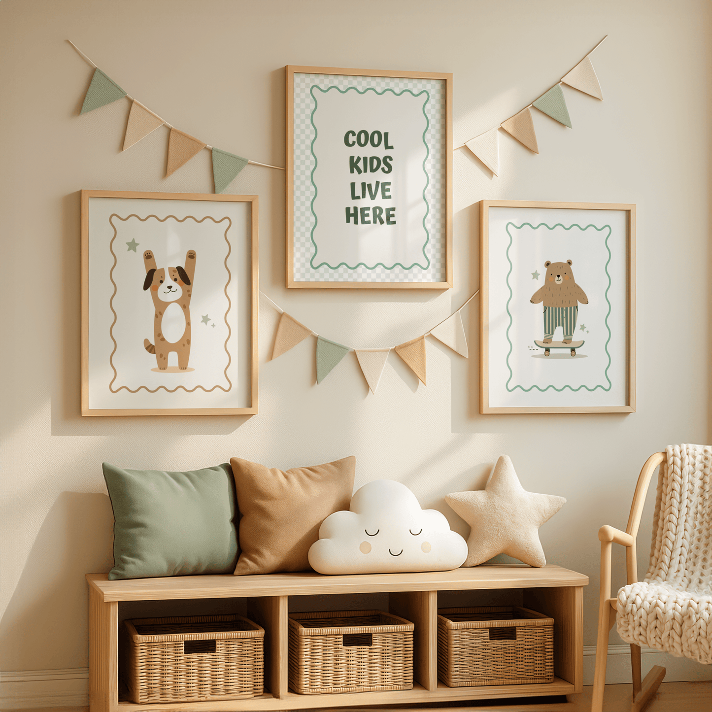 Cool Kids Quote - Kinderkamer Poster of Canvas wanddecoratie