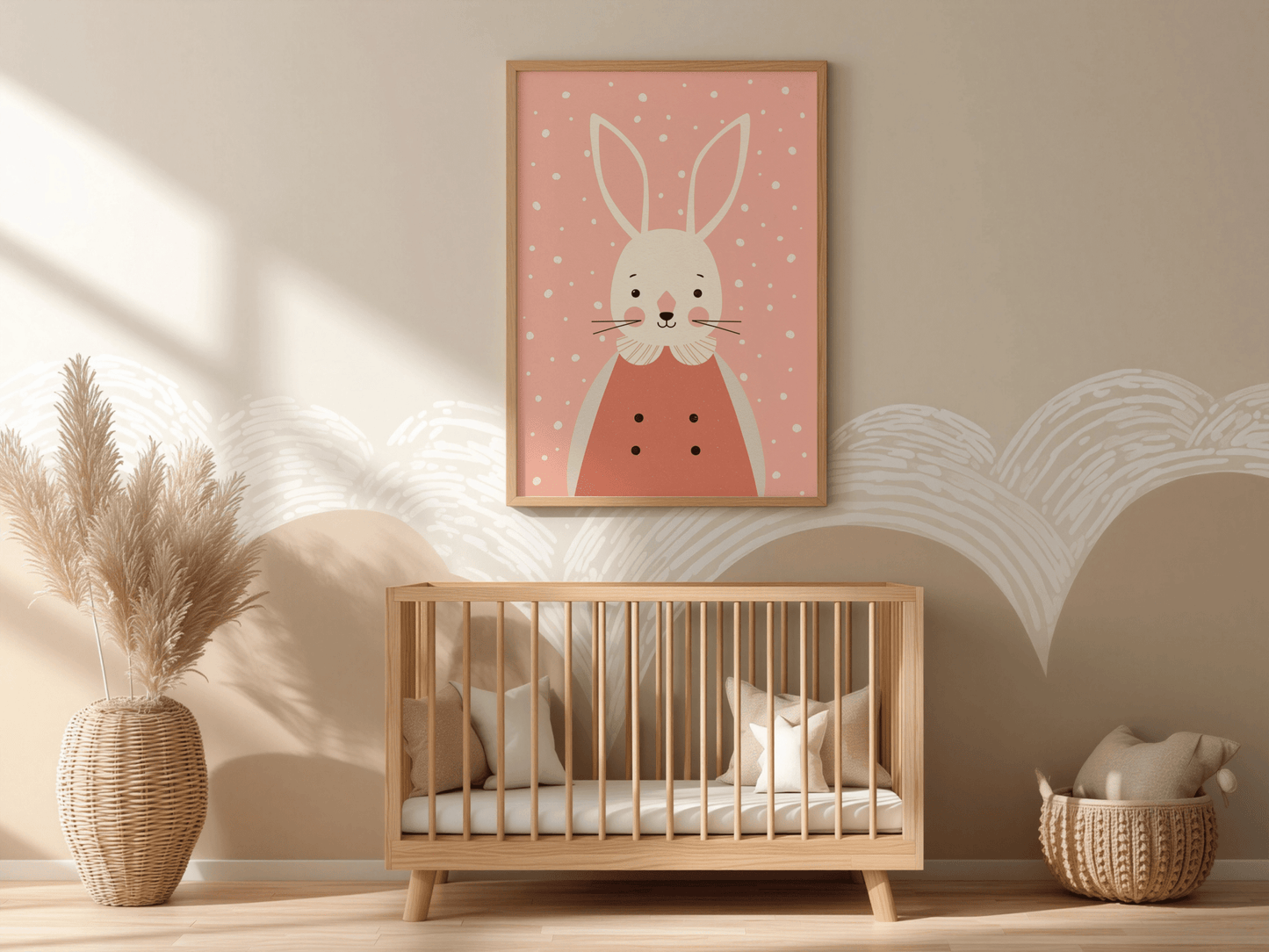 Lief Konijn - Babykamer Poster of Canvas wanddecoratie