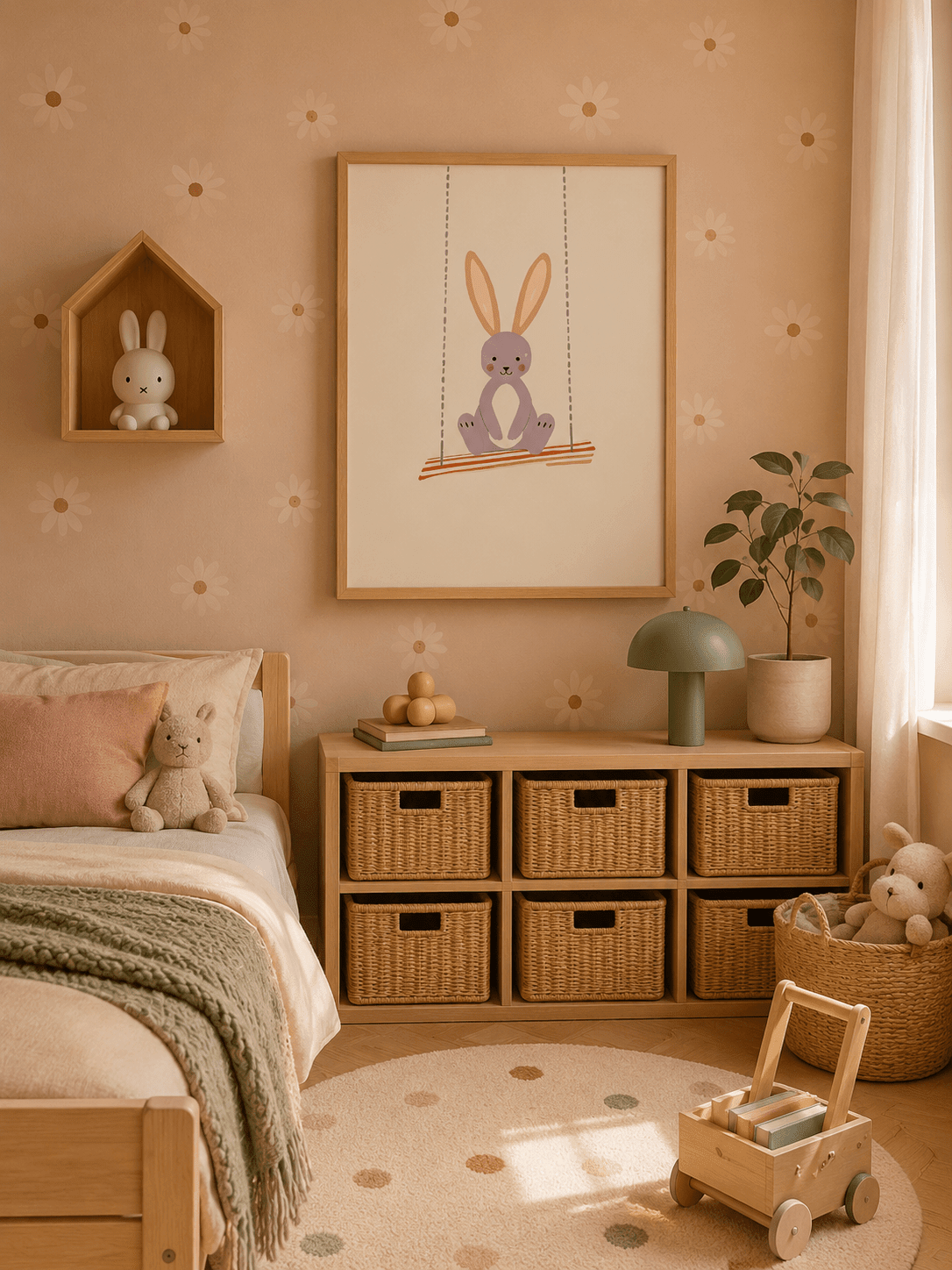 Konijn poster kinderkamer