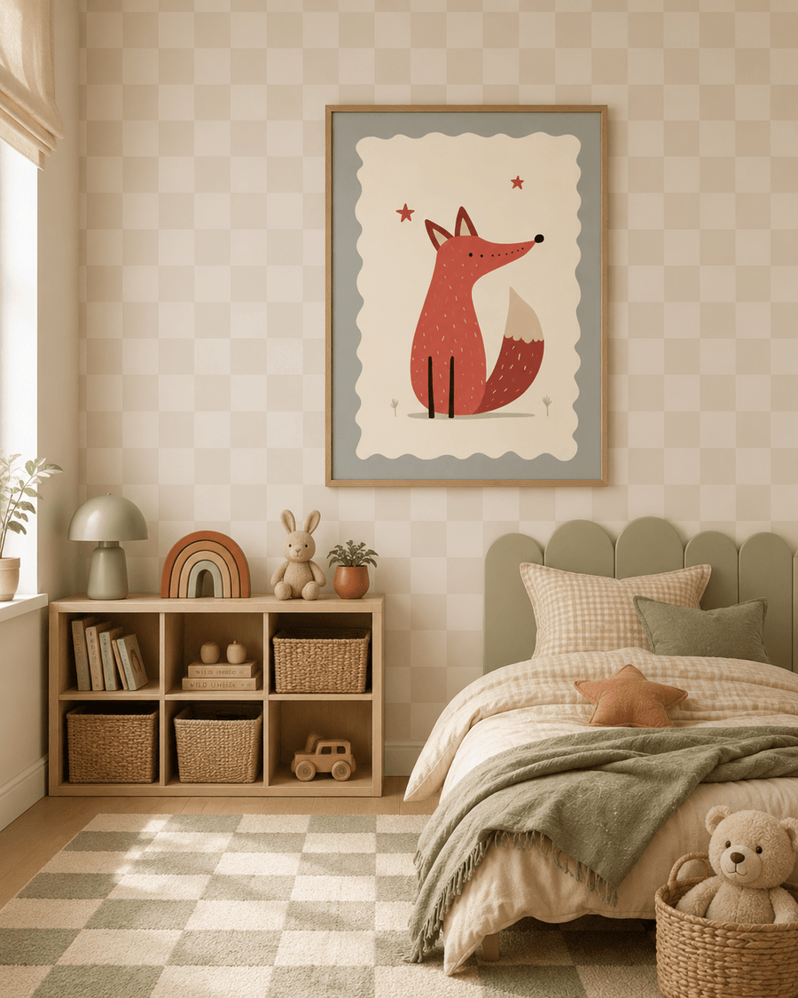 Vos poster kinderkamer