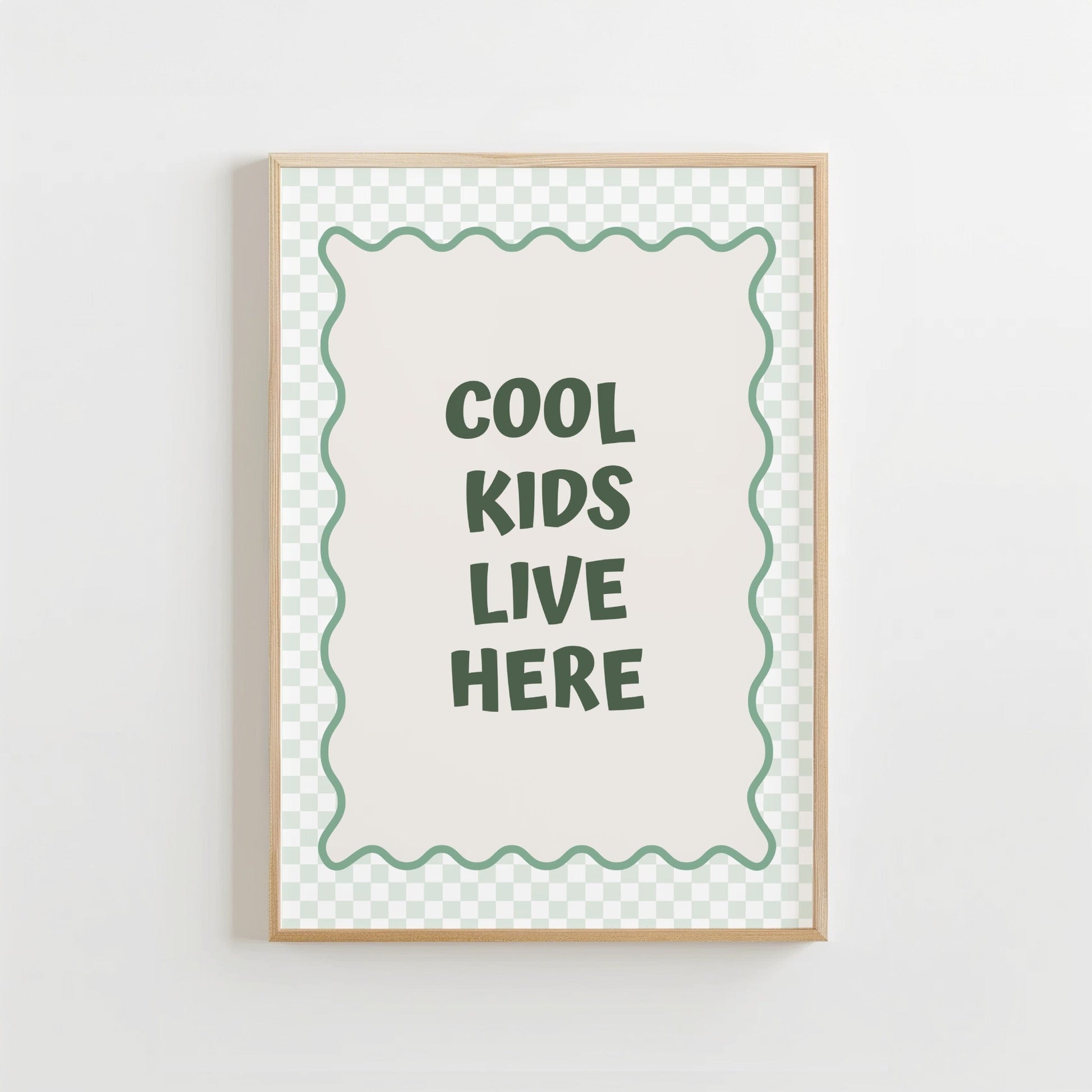 Cool Kids Quote - Kinderkamer Poster of Canvas wanddecoratie