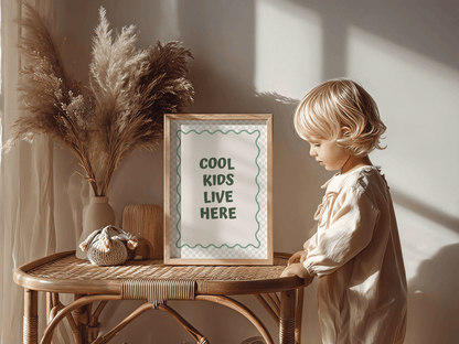 Cool Kids Quote - Kinderkamer Poster of Canvas wanddecoratie