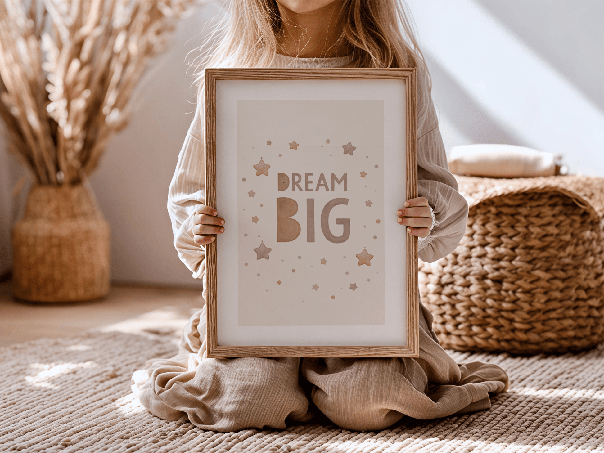Dream Big - Babykamer poster of Canvas wanddecoratie