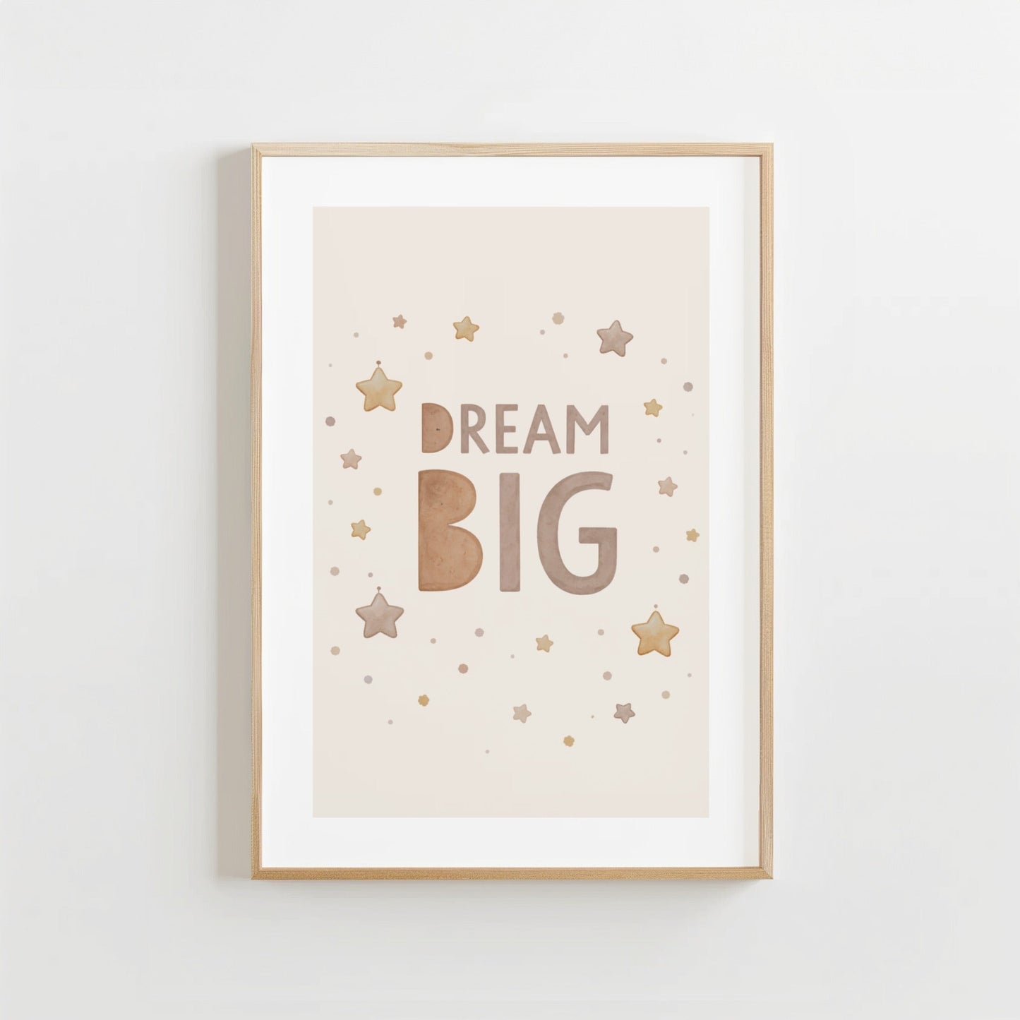 Dream Big - Babykamer poster of Canvas wanddecoratie