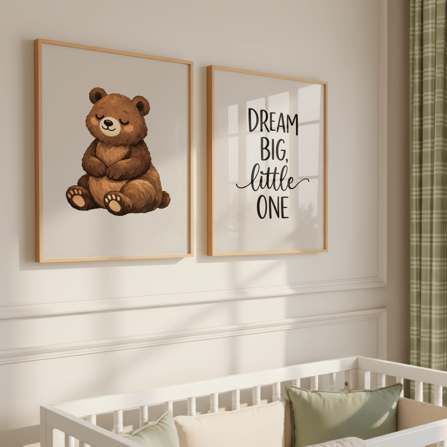 Dream Big Quote - Babykamer Poster of Canvas wanddecoratie