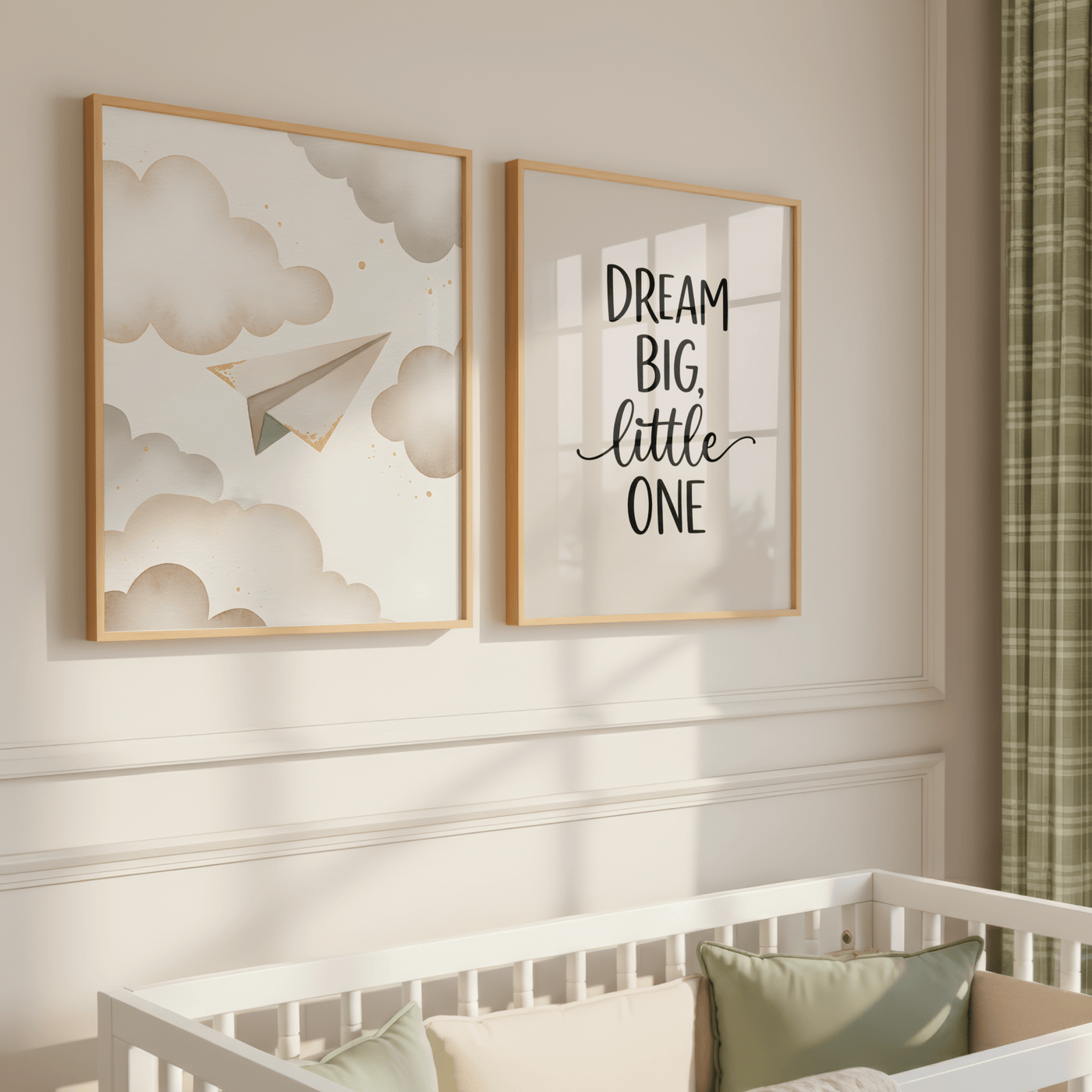 Dream Big Quote - Babykamer Poster of Canvas wanddecoratie