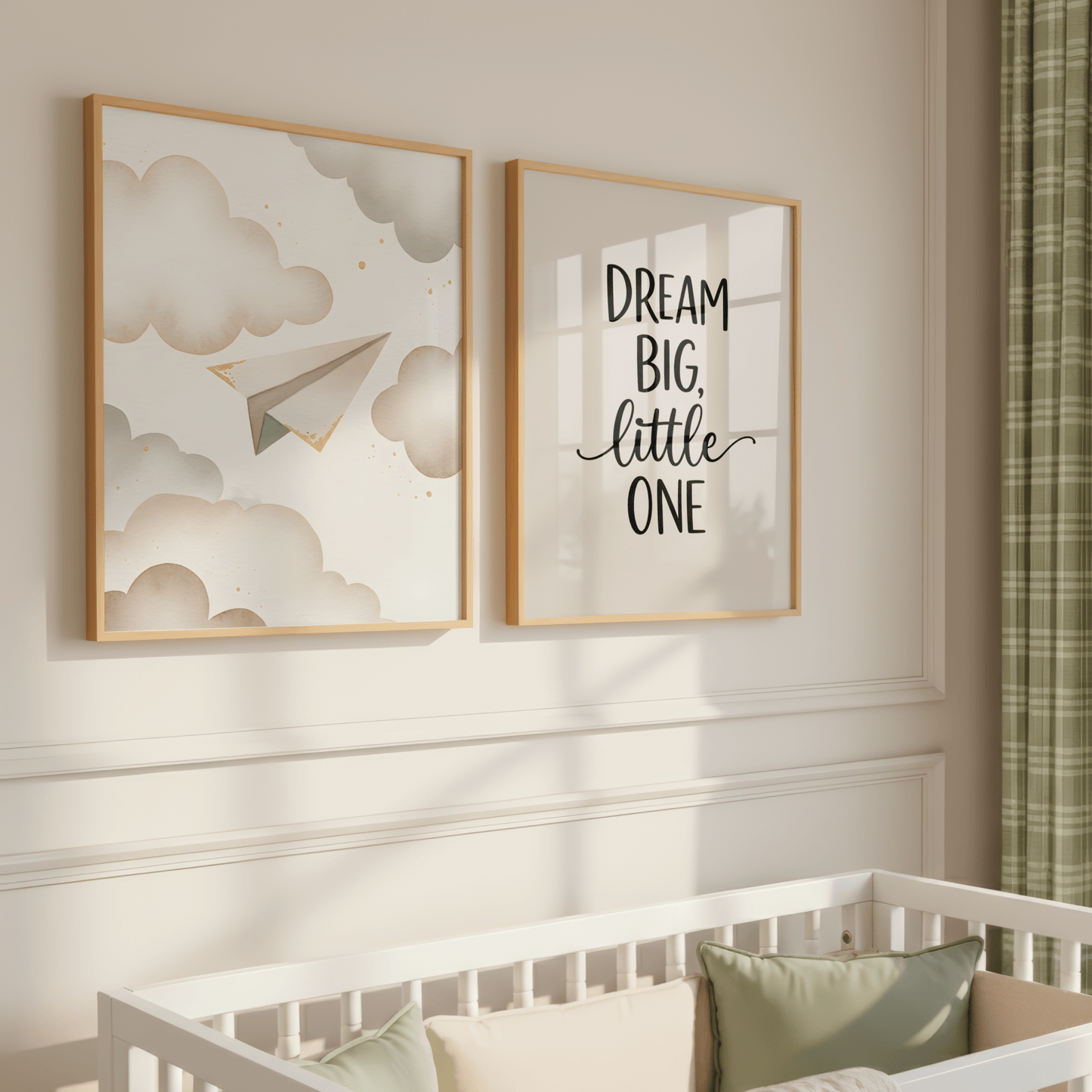Dream Big Quote - Babykamer Poster of Canvas wanddecoratie