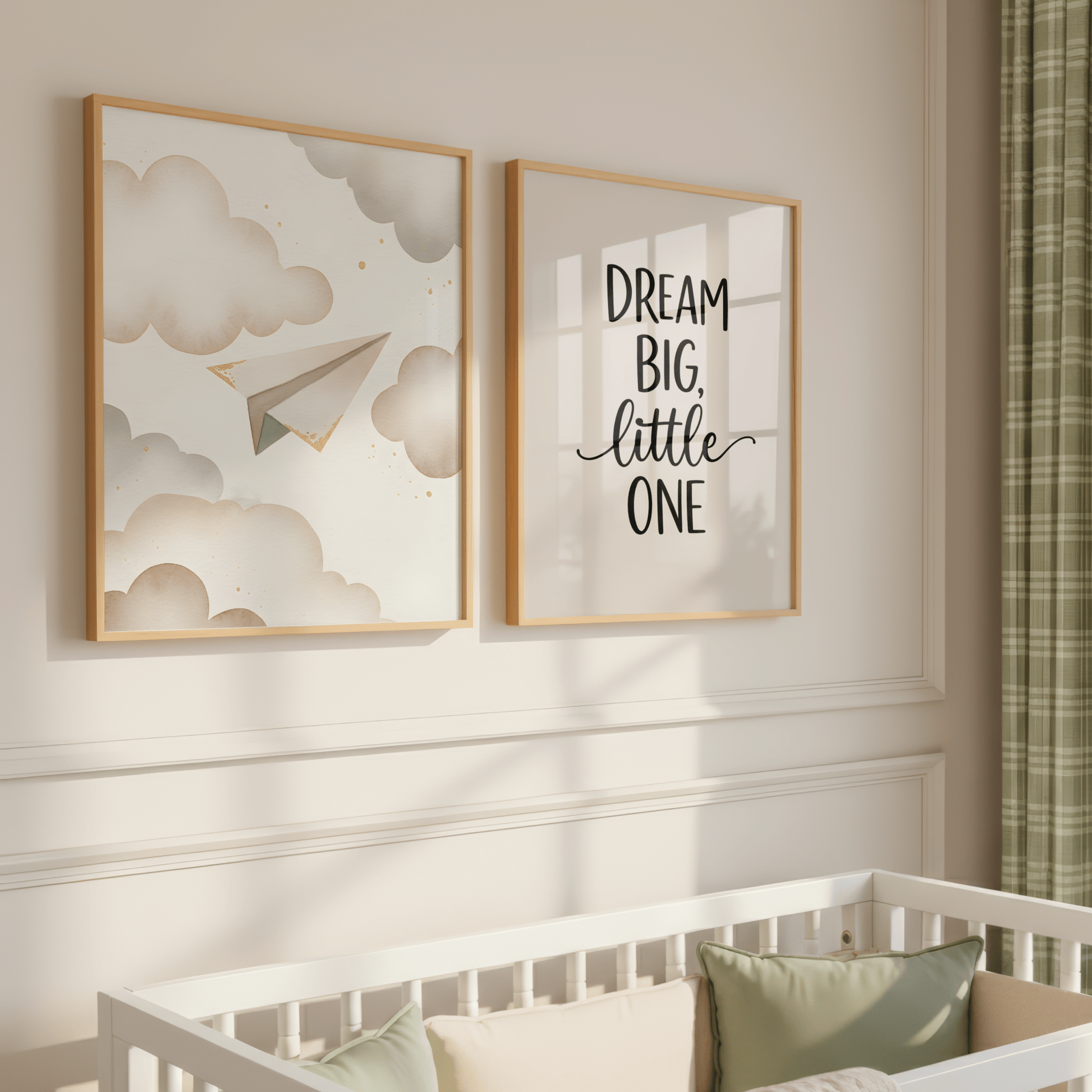 Dream Big Quote - Babykamer Poster of Canvas wanddecoratie