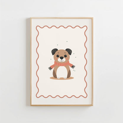 Lief Hondje - Babykamer Poster of Canvas wanddecoratie