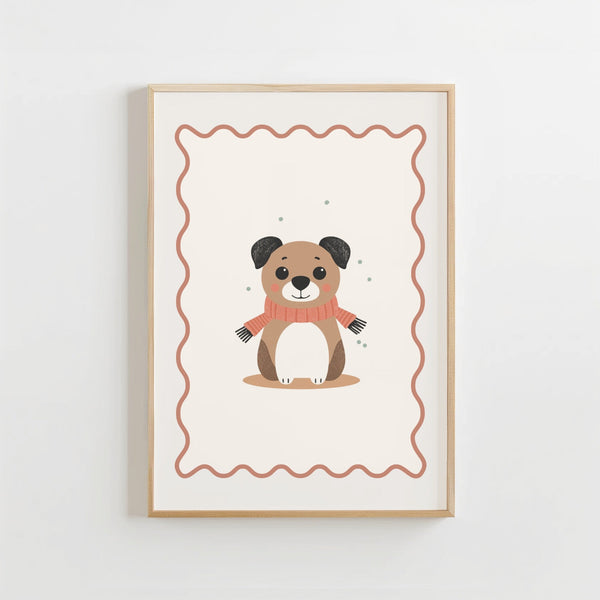 Lief Hondje - Babykamer Poster of Canvas wanddecoratie
