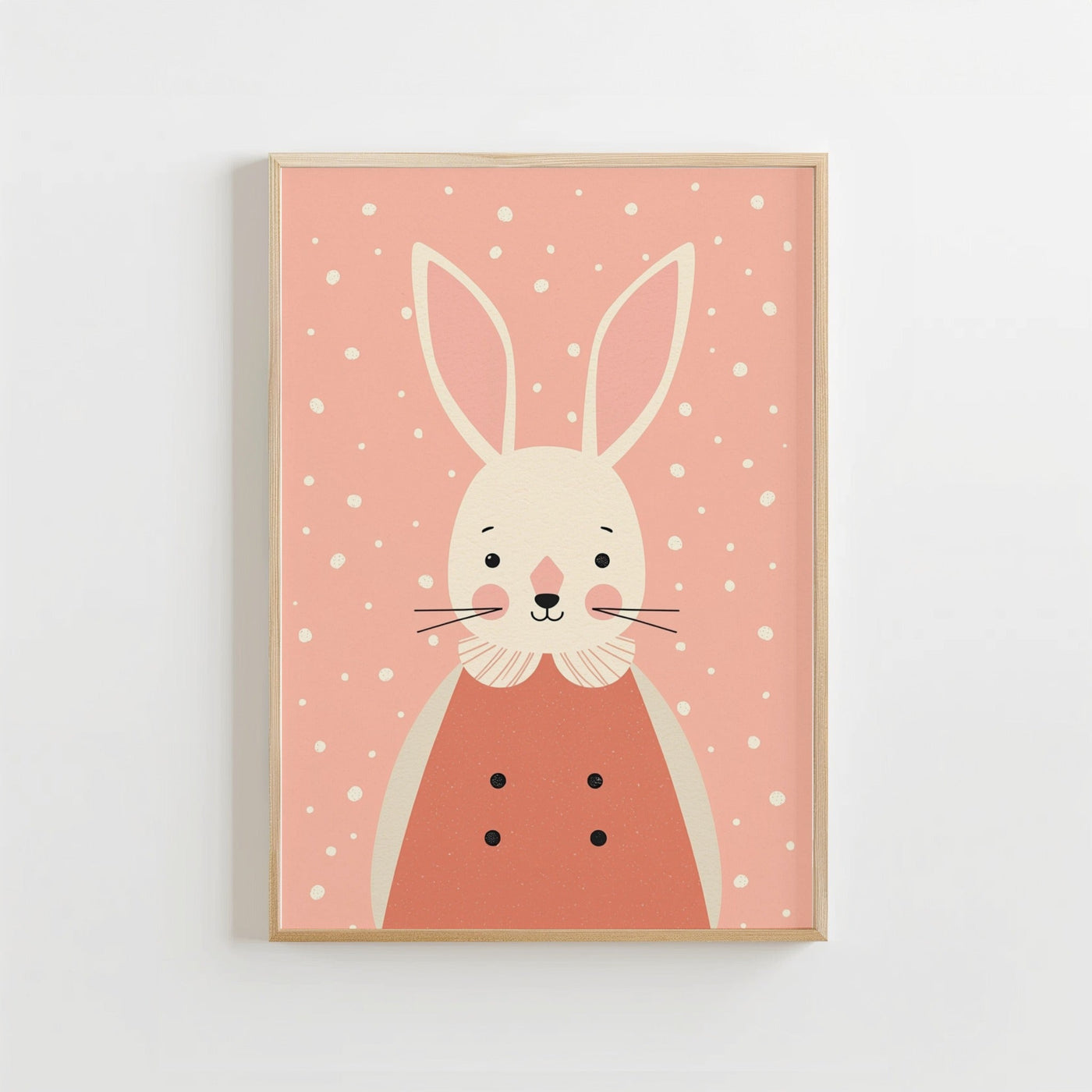 Lief Konijn - Babykamer Poster of Canvas wanddecoratie