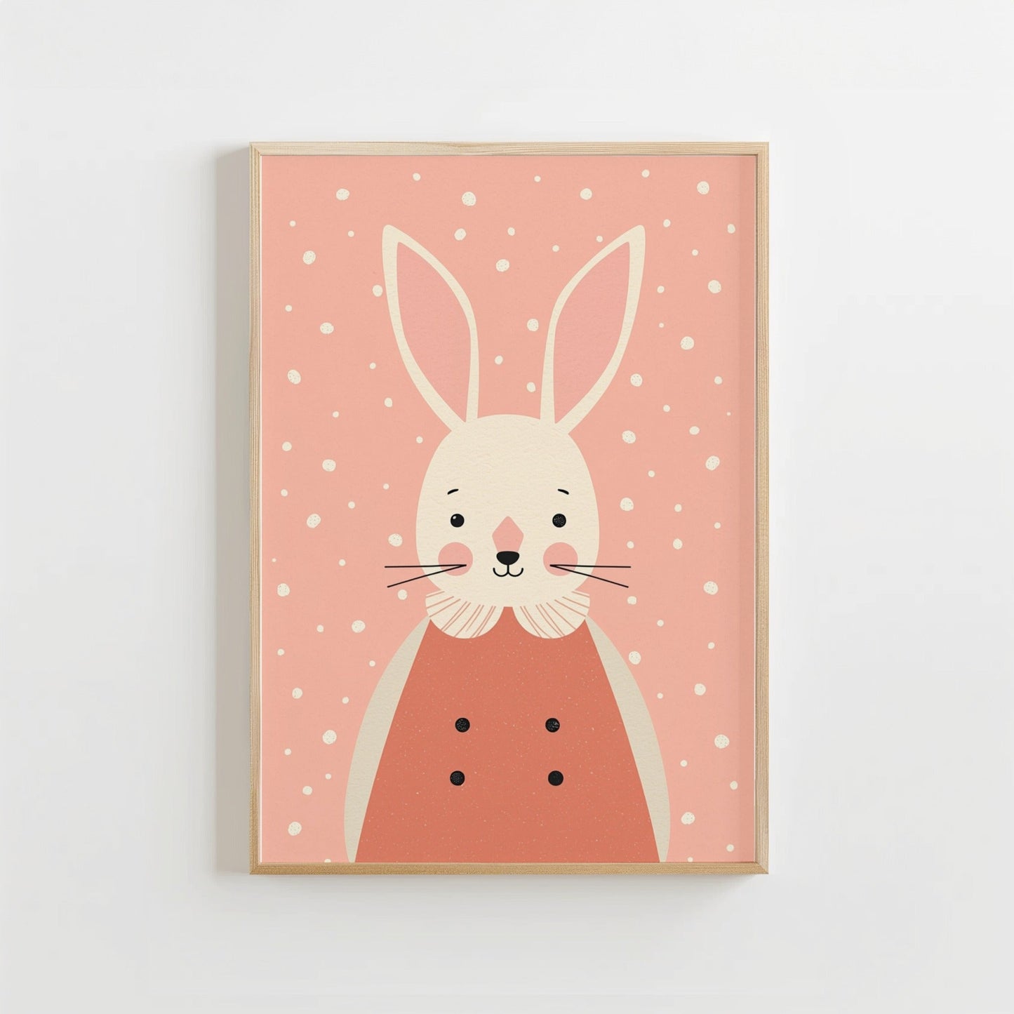 Lief Konijn - Babykamer Poster of Canvas wanddecoratie