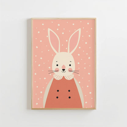 Lief Konijn - Babykamer Poster of Canvas wanddecoratie