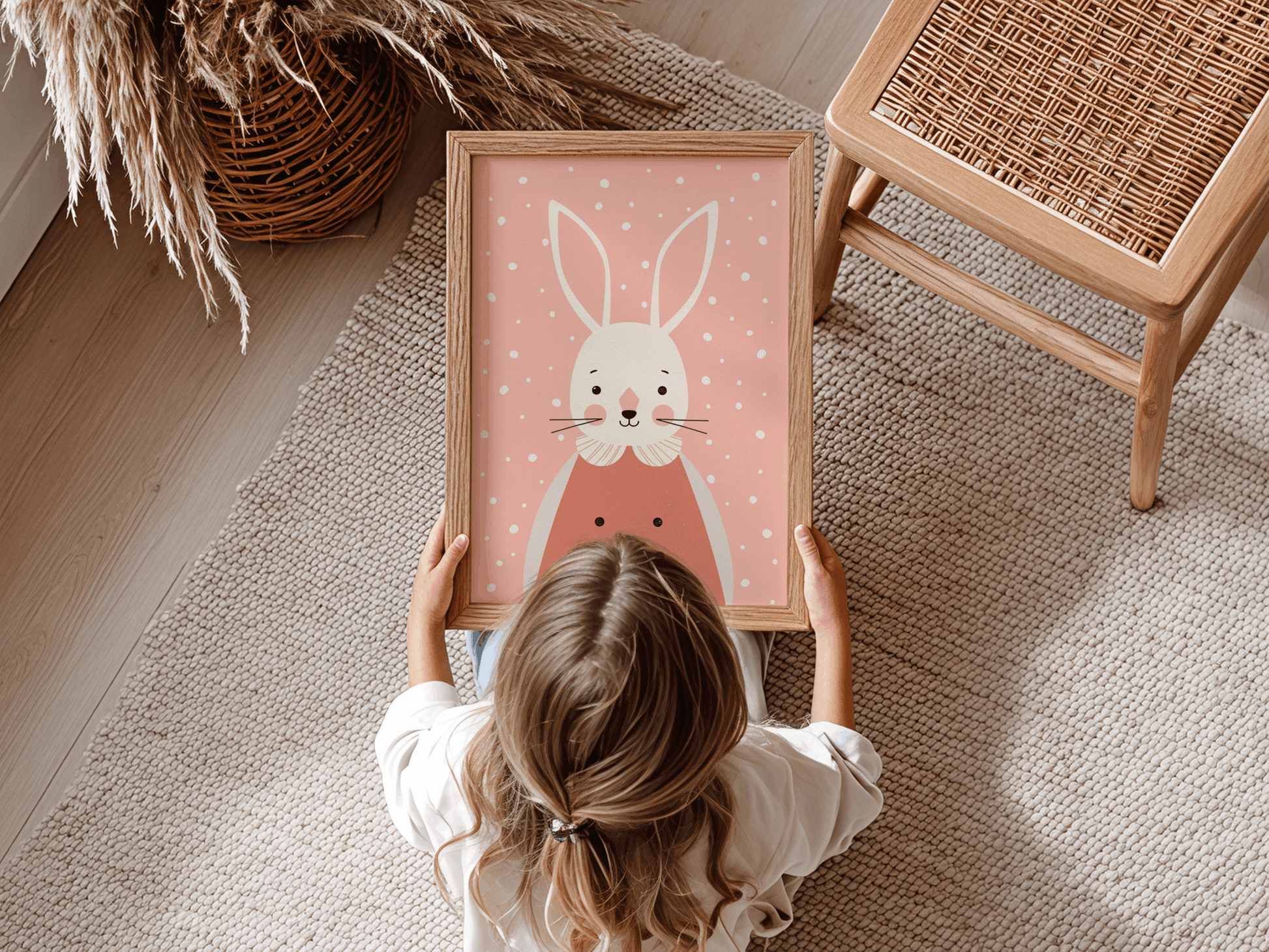 Lief Konijn - Babykamer Poster of Canvas wanddecoratie