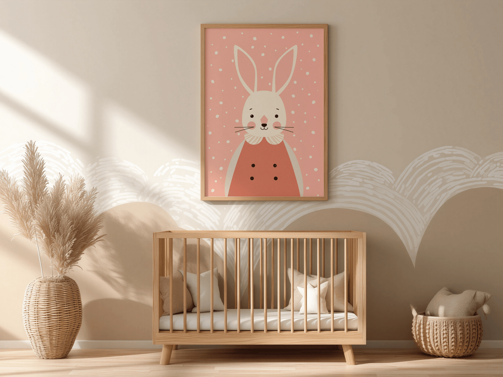 Lief Konijn - Babykamer Poster of Canvas wanddecoratie