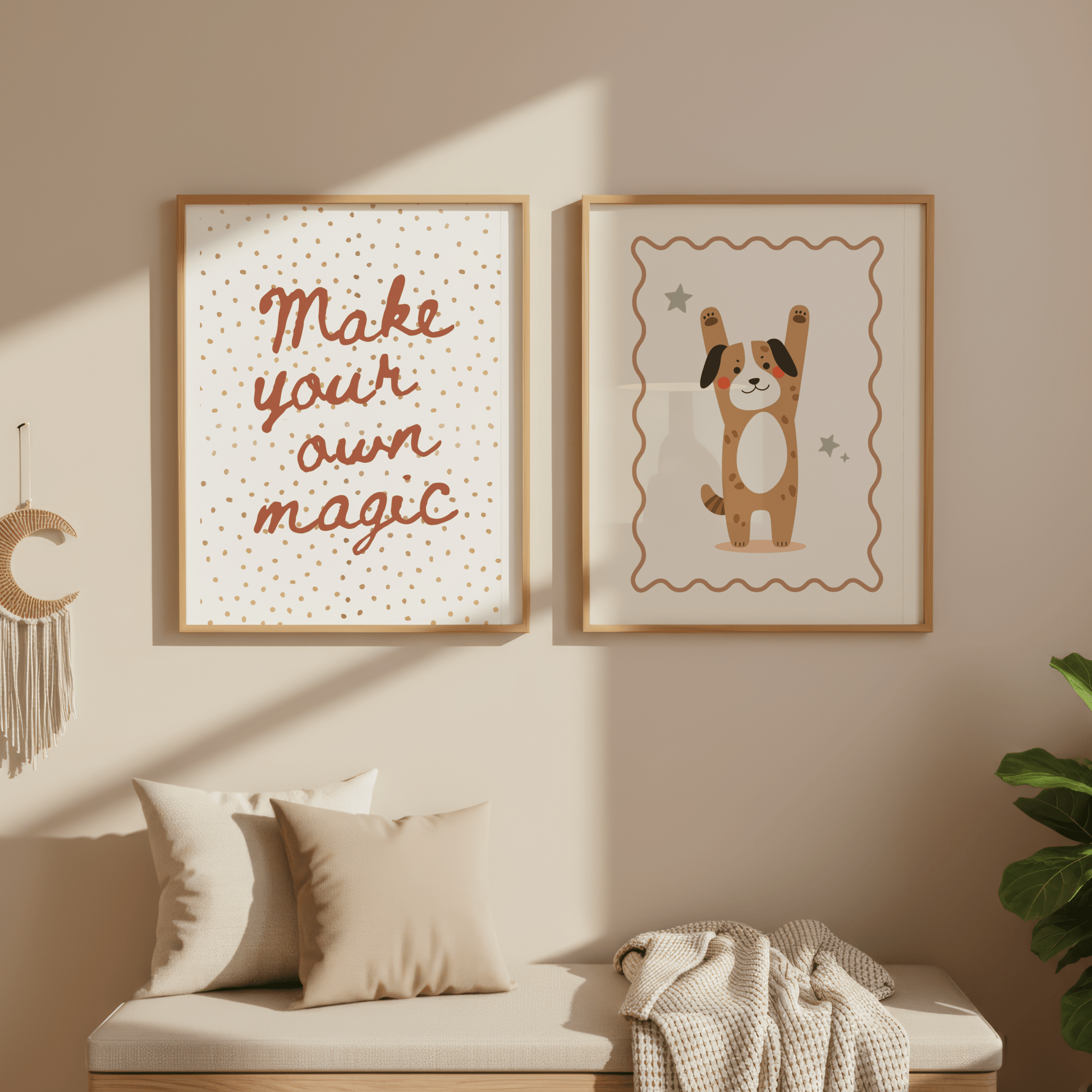 Make your own Magic - Kinderkamer Poster of Canvas wanddecoratie