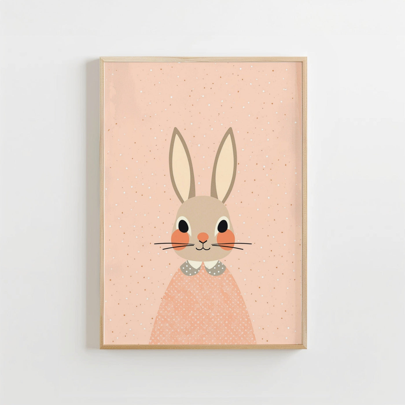 Schattig Konijn - Babykamer Poster of Canvas wanddecoratie