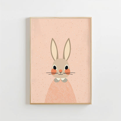 Schattig Konijn - Babykamer Poster of Canvas wanddecoratie